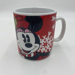 Vintage Disney Coffee Cup Mug Minnie Mouse Christmas Winter Holiday Galerie Larg